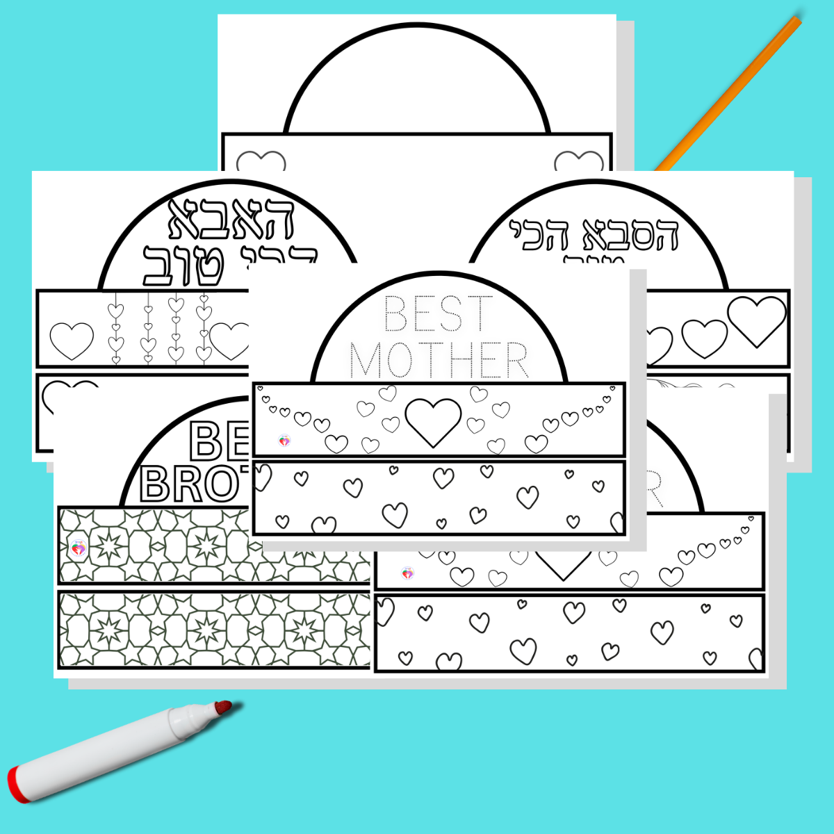 Crowns for יום המשפחה Yom Mishpacha, Family Units. Mother’s Day, Father’s Day and More! - 2