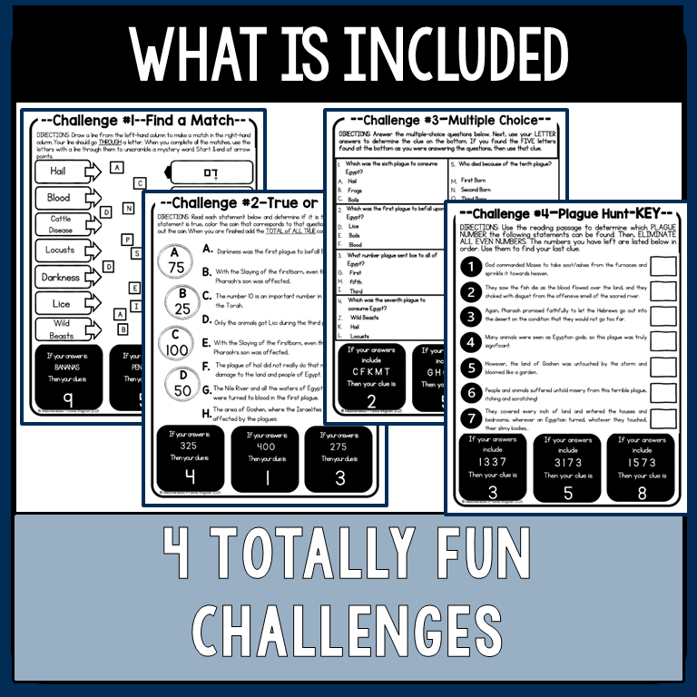 Passover - Crack the Code: Informational Text Reading Challenge - Ten Plagues - 2