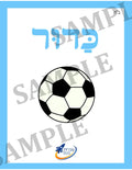 Teaching Hebrew with cards - Toys (Group 14) - 2