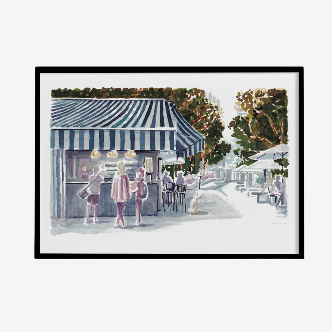 Rothschild Boulevard Framed TLV Print | Vitsky