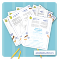 Yom Ha'atzmaut bilingual activity worksheets for kids — Hebrew and English Independence Day printables